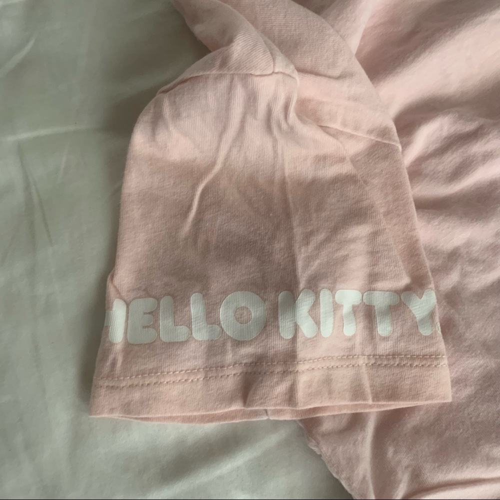 Pink Hello Kitty Drawstring Crop Top - Picture 3 of 4